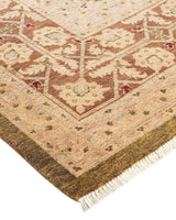 One-of-a-Kind Imported Hand-Knotted Area Rug  - Green, 9' 1" x 11' 10" - Modern Rug Importers