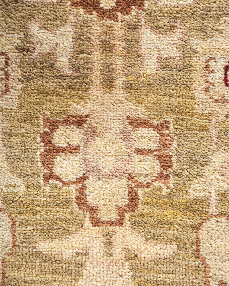 One-of-a-Kind Imported Hand-Knotted Area Rug  - Green, 9' 1" x 11' 10" - Modern Rug Importers