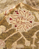 One-of-a-Kind Imported Hand-Knotted Area Rug  - Green, 9' 1" x 11' 10" - Modern Rug Importers