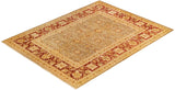 One-of-a-Kind Imported Hand-Knotted Area Rug  - Green, 9' 1" x 11' 10" - Modern Rug Importers