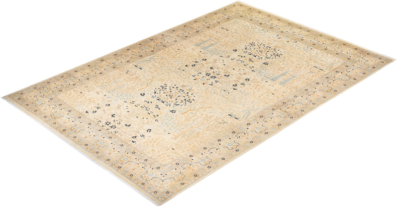 One-of-a-Kind Imported Hand-knotted Area Rug  - Ivory, 10' 1" x 15' 2" - Modern Rug Importers
