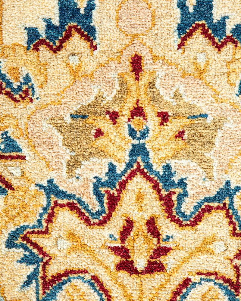 One-of-a-Kind Imported Hand-Knotted Area Rug  - Ivory, 6' 2" x 9' 1" - Modern Rug Importers