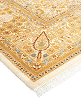 One-of-a-Kind Imported Hand-Knotted Area Rug  - Ivory, 6' 2" x 9' 2" - Modern Rug Importers