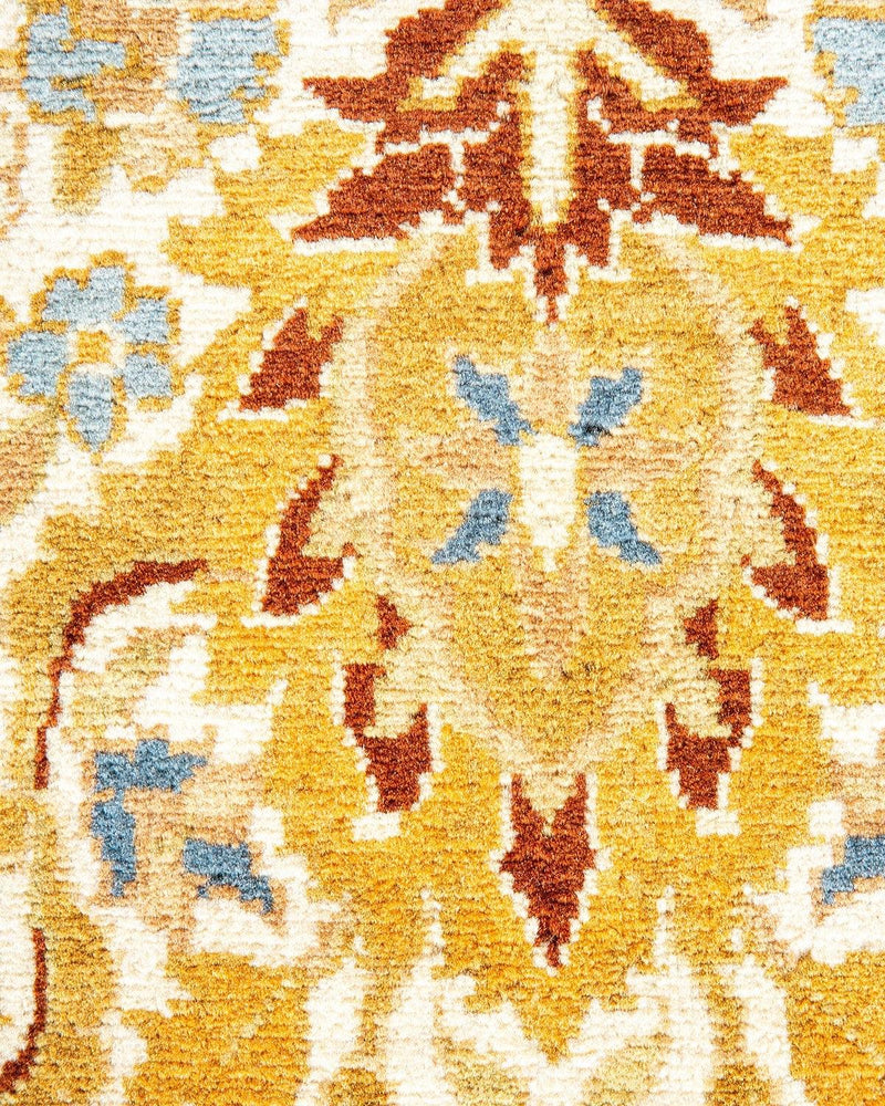 One-of-a-Kind Imported Hand-Knotted Area Rug  - Ivory, 6' 2" x 9' 2" - Modern Rug Importers