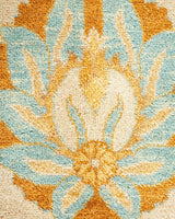 One-of-a-Kind Imported Hand-Knotted Area Rug  - Ivory, 6' 2" x 9' 2" - Modern Rug Importers