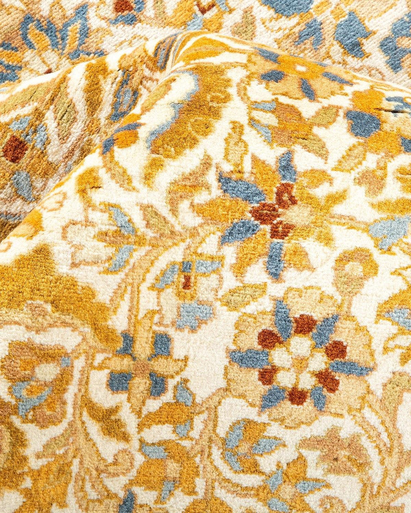 One-of-a-Kind Imported Hand-Knotted Area Rug  - Ivory, 6' 2" x 9' 2" - Modern Rug Importers