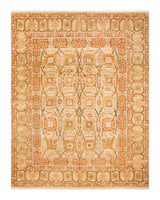 One-of-a-Kind Imported Hand-Knotted Area Rug  - Ivory, 7' 10" x 10' 2" - Modern Rug Importers