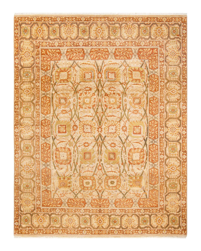 One-of-a-Kind Imported Hand-Knotted Area Rug  - Ivory, 7' 10" x 10' 2" - Modern Rug Importers