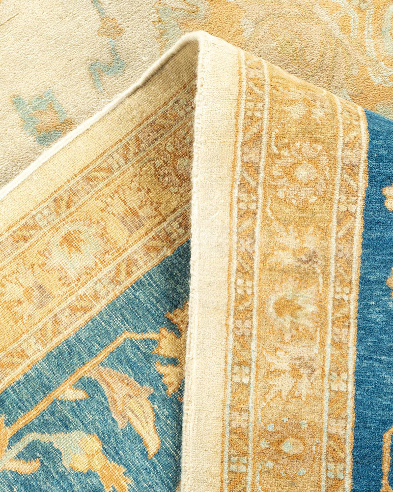 One-of-a-Kind Imported Hand-Knotted Area Rug  - Ivory, 8' 1" x 10' 1" - Modern Rug Importers