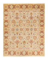 One-of-a-Kind Imported Hand-Knotted Area Rug  - Ivory, 8' 1" x 10' 3" - Modern Rug Importers