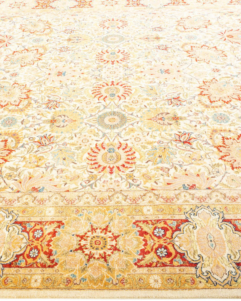 One-of-a-Kind Imported Hand-Knotted Area Rug  - Ivory, 8' 1" x 10' 3" - Modern Rug Importers