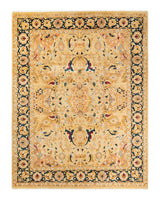 One-of-a-Kind Imported Hand-Knotted Area Rug  - Ivory, 8' 1" x 10' 5" - Modern Rug Importers