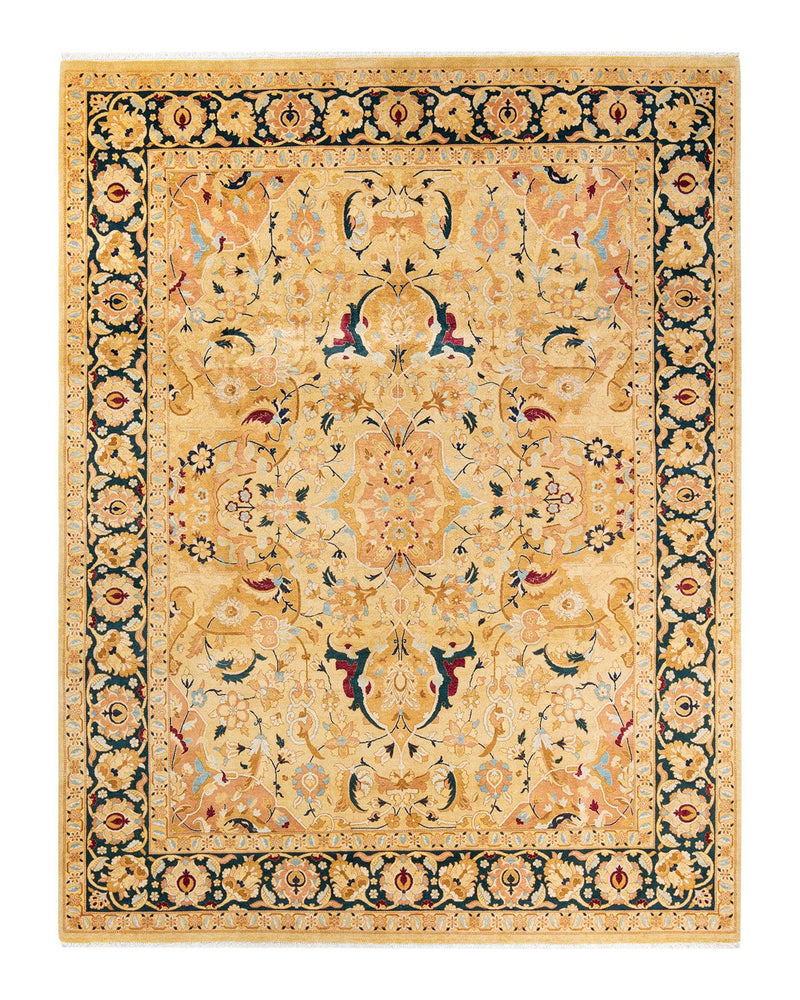One-of-a-Kind Imported Hand-Knotted Area Rug  - Ivory, 8' 1" x 10' 5" - Modern Rug Importers