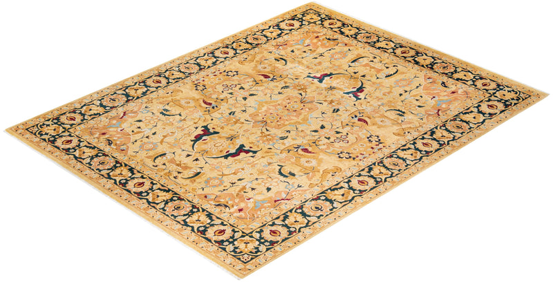One-of-a-Kind Imported Hand-Knotted Area Rug  - Ivory, 8' 1" x 10' 5" - Modern Rug Importers