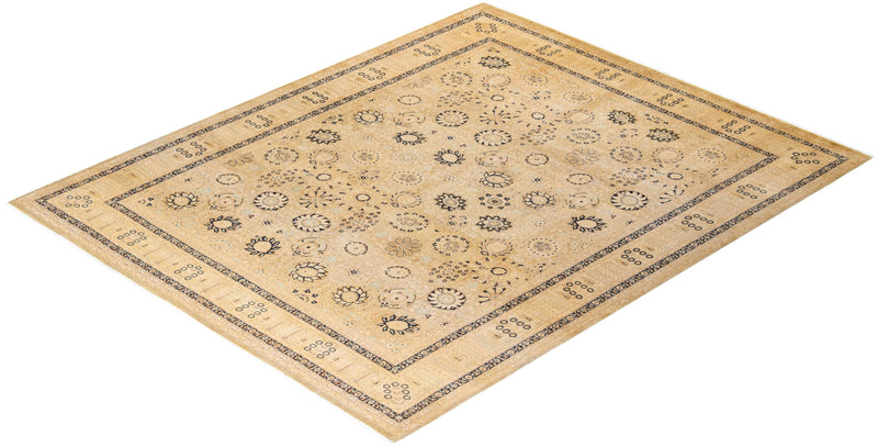 One-of-a-Kind Imported Hand-Knotted Area Rug  - Ivory, 8' 2" x 10' 1" - Modern Rug Importers