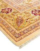 One-of-a-Kind Imported Hand-Knotted Area Rug  - Ivory, 8' 2" x 10' 2" - Modern Rug Importers