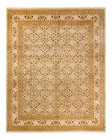 One-of-a-Kind Imported Hand-Knotted Area Rug  - Ivory, 8' 2" x 10' 3" - Modern Rug Importers