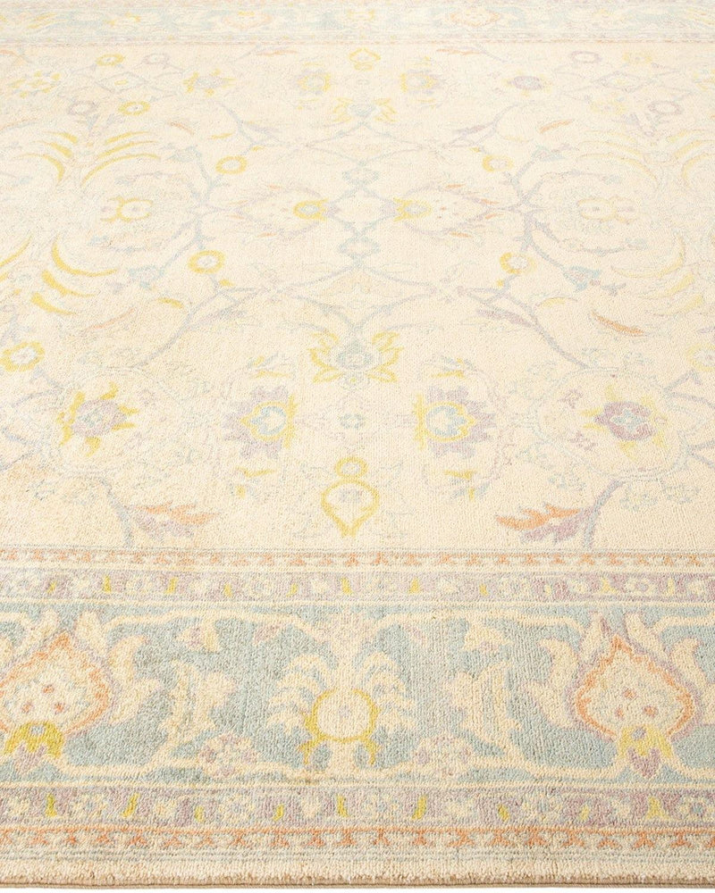 One-of-a-Kind Imported Hand-Knotted Area Rug  - Ivory, 8' 2" x 10' 3" - Modern Rug Importers