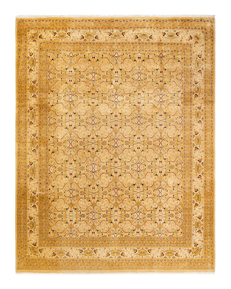 One-of-a-Kind Imported Hand-Knotted Area Rug  - Ivory, 8' 2" x 10' 4" - Modern Rug Importers