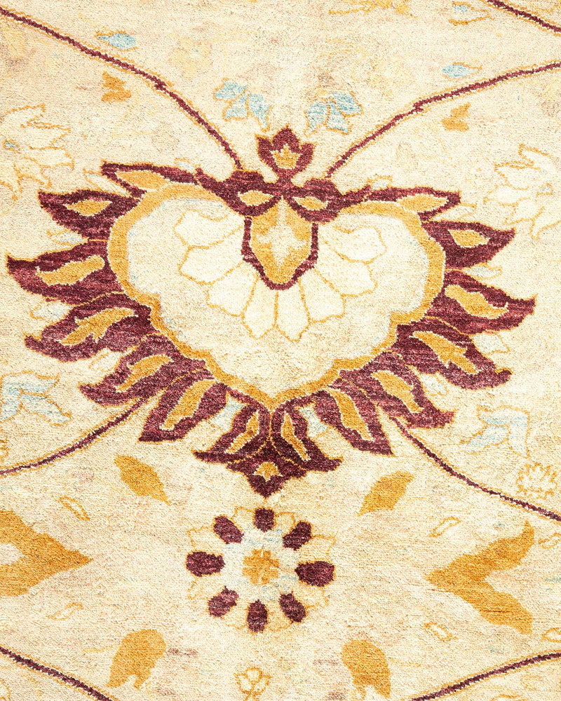 One-of-a-Kind Imported Hand-Knotted Area Rug  - Ivory, 8' 2" x 10' 4" - Modern Rug Importers