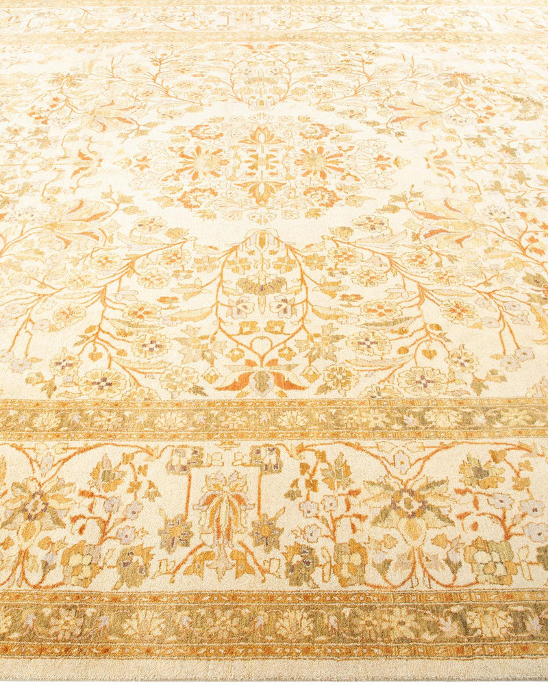 One-of-a-Kind Imported Hand-Knotted Area Rug  - Ivory, 8' 2" x 10' 4" - Modern Rug Importers