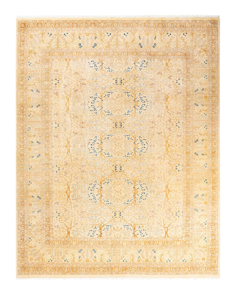 One-of-a-Kind Imported Hand-Knotted Area Rug  - Ivory, 8' 3" x 10' 3" - Modern Rug Importers
