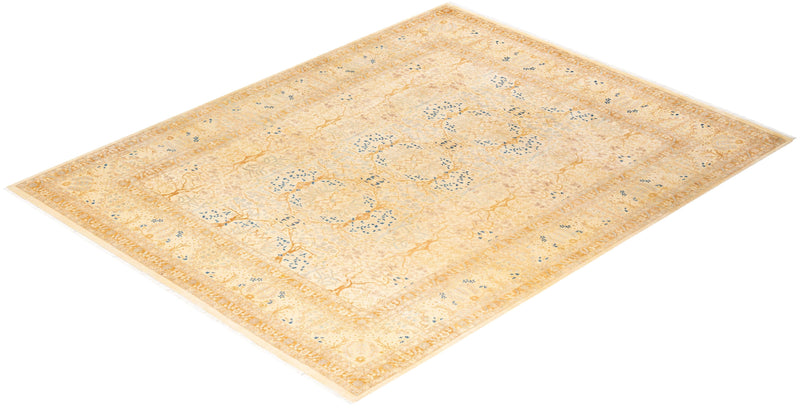 One-of-a-Kind Imported Hand-Knotted Area Rug  - Ivory, 8' 3" x 10' 3" - Modern Rug Importers