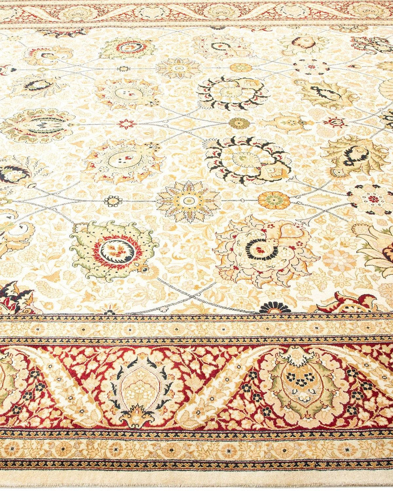 One-of-a-Kind Imported Hand-Knotted Area Rug  - Ivory, 8' 3" x 10' 6" - Modern Rug Importers