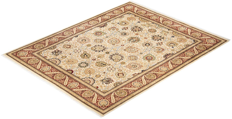 One-of-a-Kind Imported Hand-Knotted Area Rug  - Ivory, 8' 3" x 10' 6" - Modern Rug Importers