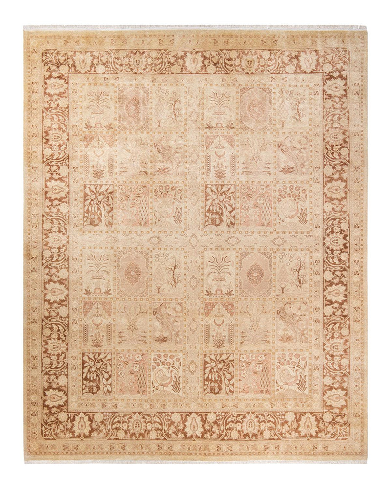 One-of-a-Kind Imported Hand-Knotted Area Rug  - Ivory, 8' 4" x 10' 4" - Modern Rug Importers
