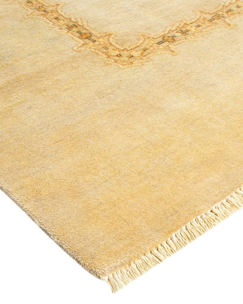 One-of-a-Kind Imported Hand-Knotted Area Rug  - Ivory, 9' 1" x 12' 0" - Modern Rug Importers