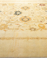 One-of-a-Kind Imported Hand-Knotted Area Rug  - Ivory, 9' 1" x 12' 0" - Modern Rug Importers