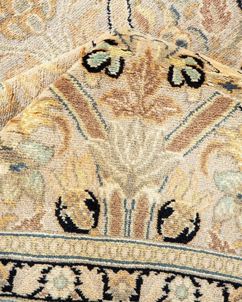 One-of-a-Kind Imported Hand-Knotted Area Rug  - Ivory, 9' 1" x 12' 3" - Modern Rug Importers