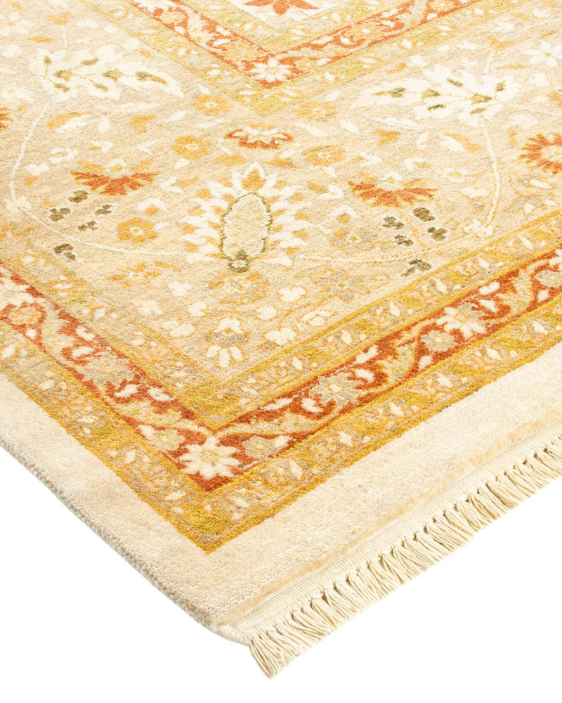 One-of-a-Kind Imported Hand-Knotted Area Rug  - Ivory, 9' 2" x 11' 10" - Modern Rug Importers