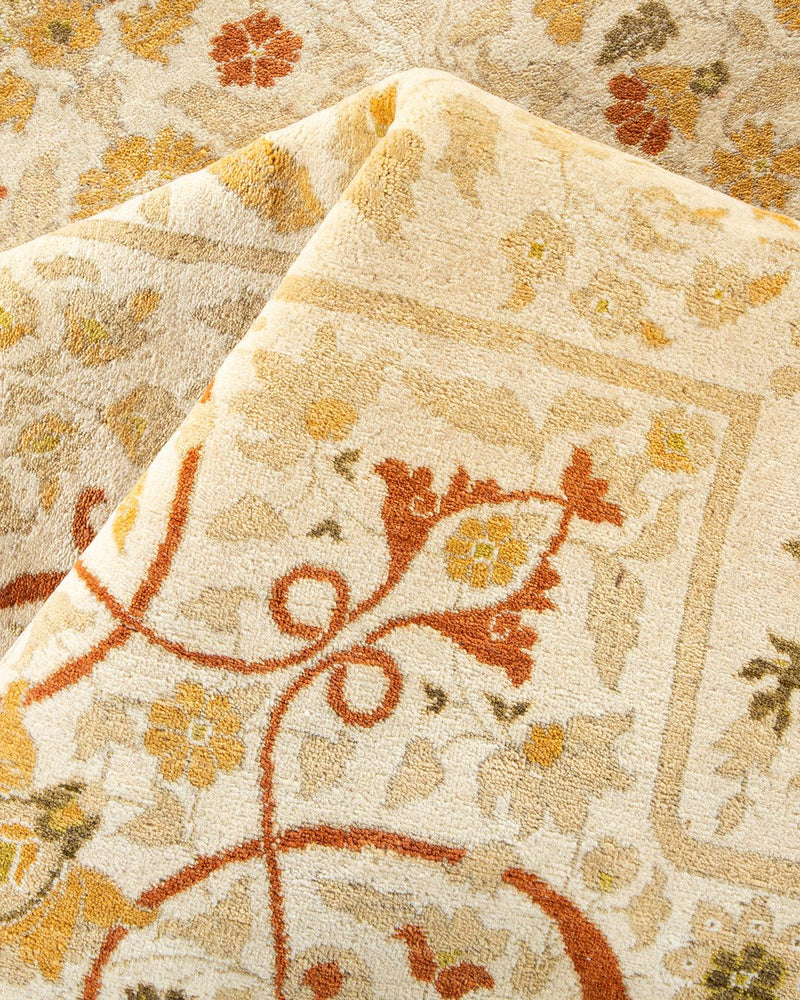One-of-a-Kind Imported Hand-Knotted Area Rug  - Ivory, 9' 2" x 11' 10" - Modern Rug Importers