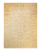 One-of-a-Kind Imported Hand-Knotted Area Rug  - Ivory, 9' 2" x 12' 5" - Modern Rug Importers