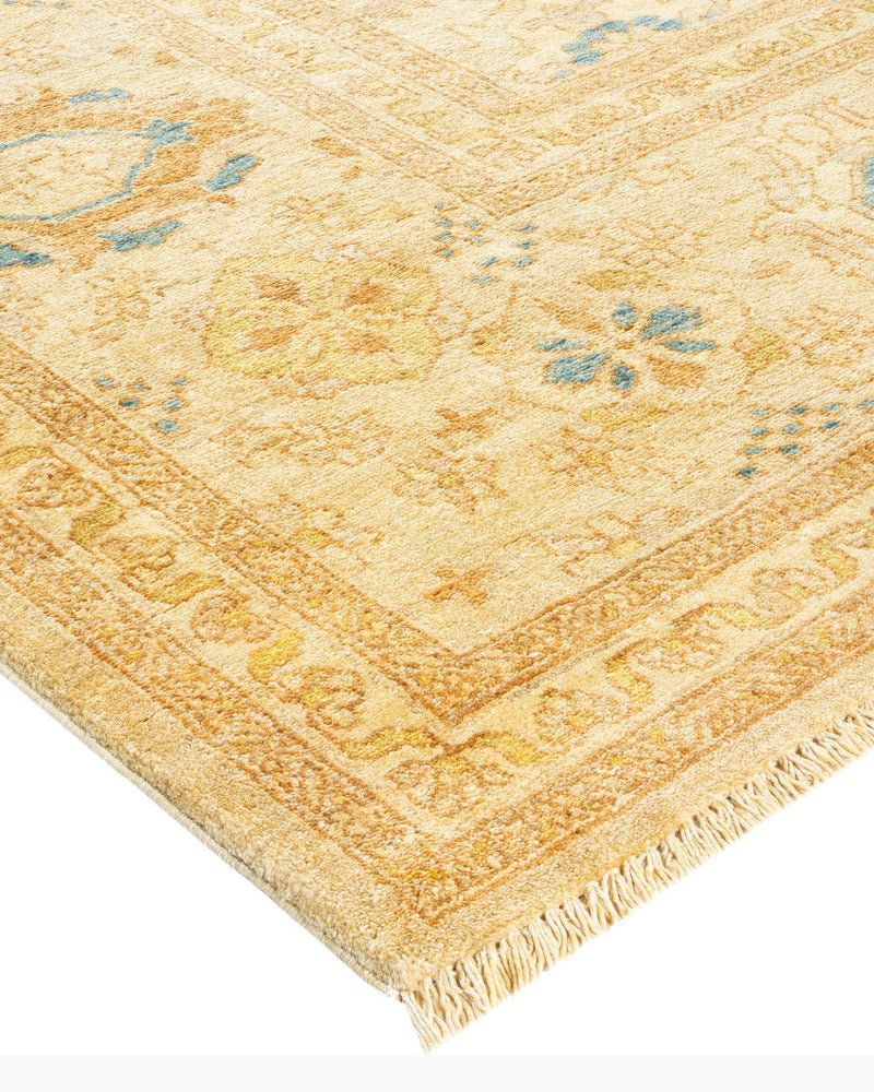 One-of-a-Kind Imported Hand-Knotted Area Rug  - Ivory, 9' 2" x 12' 5" - Modern Rug Importers