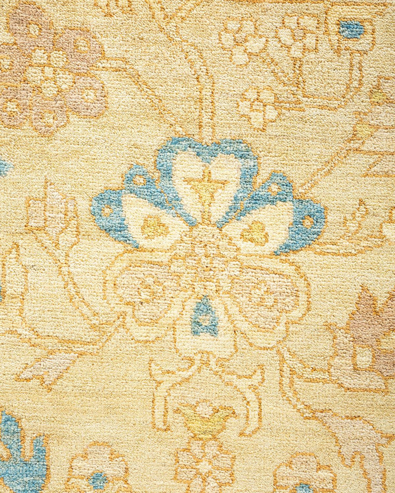 One-of-a-Kind Imported Hand-Knotted Area Rug  - Ivory, 9' 2" x 12' 5" - Modern Rug Importers