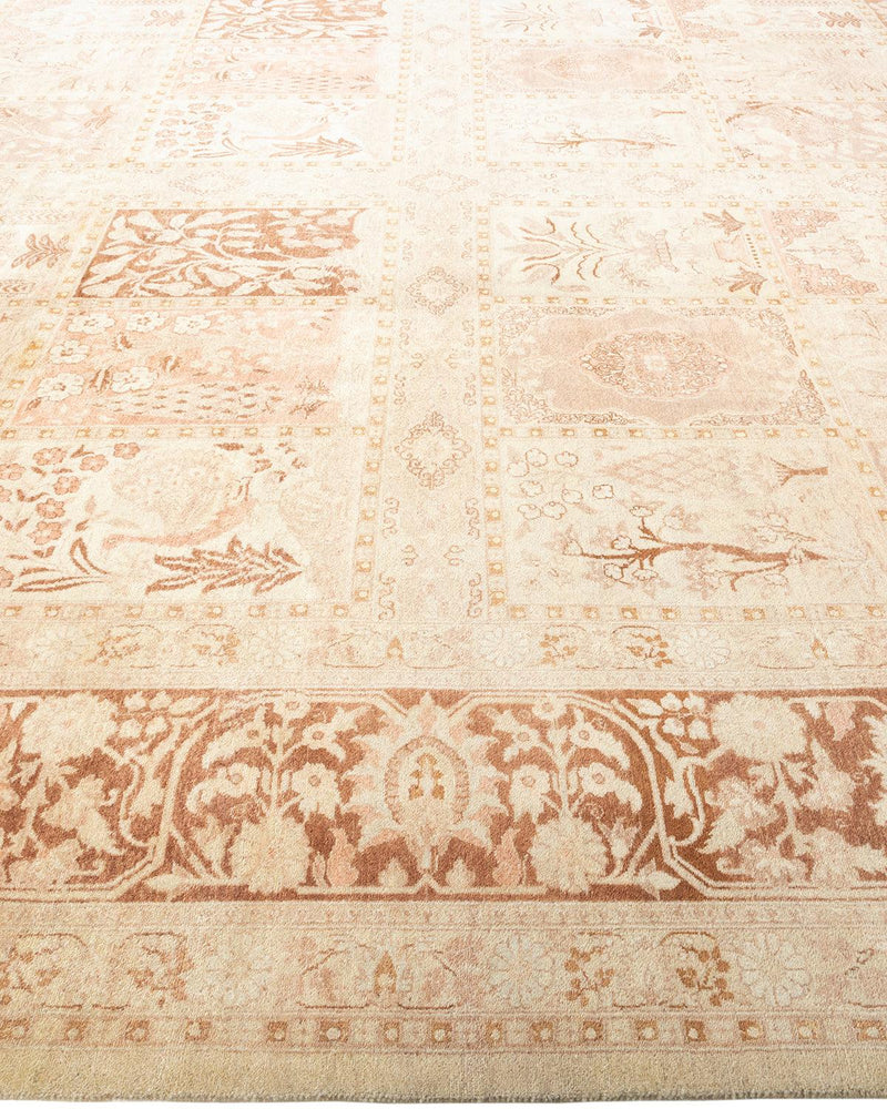 One-of-a-Kind Imported Hand-knotted Area Rug  - Ivory, 9' 4" x 12' 3" - Modern Rug Importers
