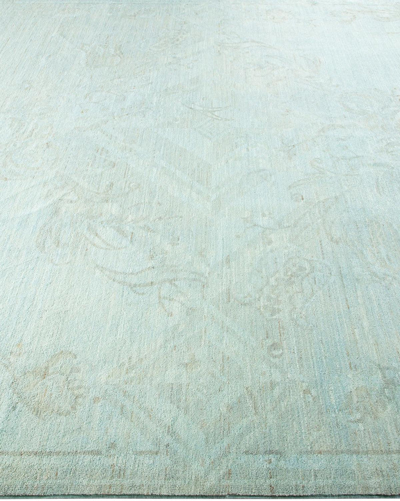 One-of-a-Kind Imported Hand-Knotted Area Rug  - Light Blue, 8' 2" x 9' 10" - Modern Rug Importers
