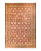 One-of-a-Kind Imported Hand-knotted Area Rug  - Orange, 12' 4" x 18' 5" - Modern Rug Importers