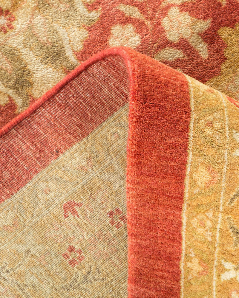 One-of-a-Kind Imported Hand-knotted Area Rug  - Orange, 12' 4" x 18' 5" - Modern Rug Importers