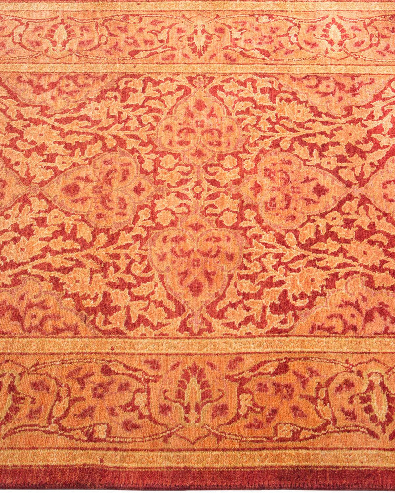 One-of-a-Kind Imported Hand-knotted Area Rug  - Orange, 2' 8" x 4' 1" - Modern Rug Importers