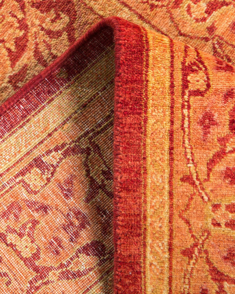 One-of-a-Kind Imported Hand-knotted Area Rug  - Orange, 2' 8" x 4' 1" - Modern Rug Importers