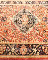 One-of-a-Kind Imported Hand-knotted Area Rug  - Orange, 4' 2" x 5' 10" - Modern Rug Importers