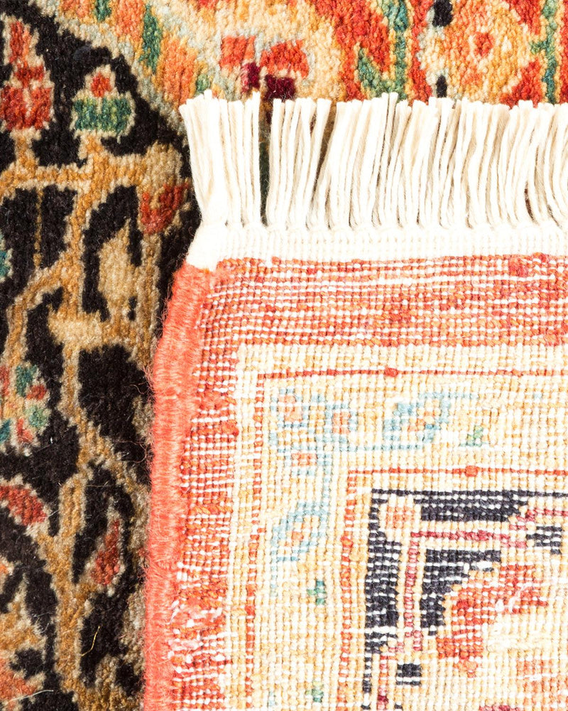 One-of-a-Kind Imported Hand-knotted Area Rug  - Orange, 4' 2" x 5' 10" - Modern Rug Importers