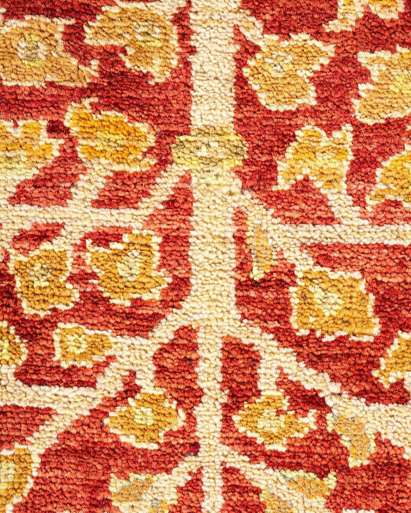 One-of-a-Kind Imported Hand-Knotted Area Rug  - Orange, 8' 10" x 12' 2" - Modern Rug Importers