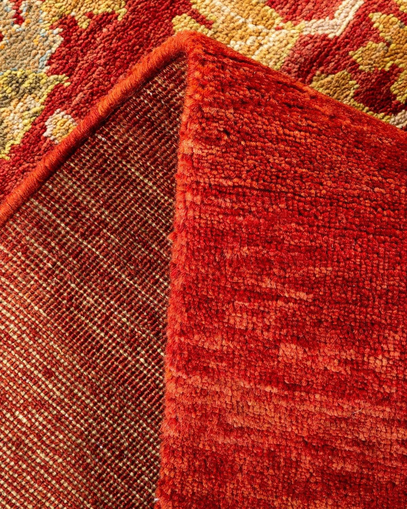 One-of-a-Kind Imported Hand-Knotted Area Rug  - Orange, 8' 10" x 12' 2" - Modern Rug Importers