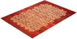 One-of-a-Kind Imported Hand-Knotted Area Rug  - Orange, 8' 10" x 12' 2" - Modern Rug Importers