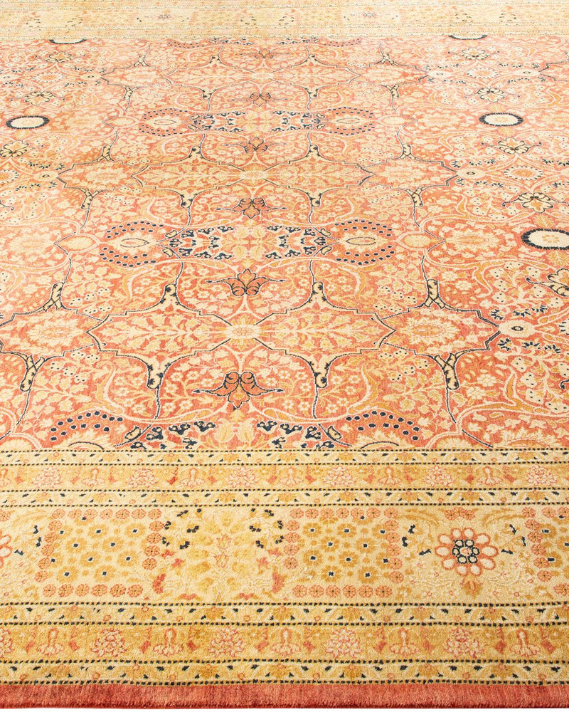 One-of-a-Kind Imported Hand-Knotted Area Rug  - Orange, 8' 2" x 10' 4" - Modern Rug Importers